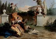 Giovanni Battista Tiepolo Rinaldo und Armida werden von Ubaldo und Carlo uberrascht oil on canvas